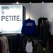 Petite street fashion display at Topshop in London. Photo by alphacityguides.