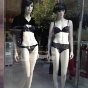 Lingerie display at La Perla in New York. Photo by alphacityguides.