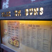 Shake em Buns menu board in Hong Kong. Photo by alphacityguides.